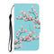 3D Colored Drawing Horizontal Flip Leather Phone Case For iPhone 13(Magnolia)