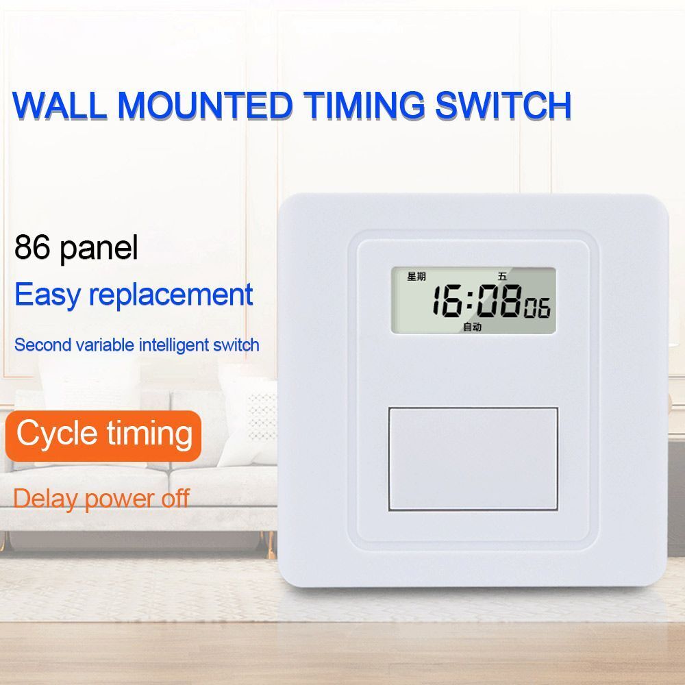 Wall Automatic Loop Countdown Timer 24 Hour Digital Timer Switch Cycli ...