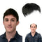Nature Human Hair Straight Topper Toupee Clip Hairpiece Top Wigs for Men male