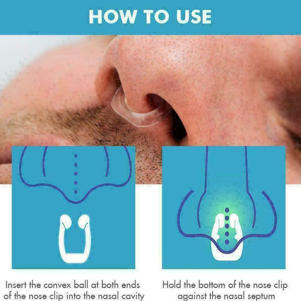 Nose Clip Snoring Device Anti-snoring Magnetic Nose Snoring Clip Silicone C E8E7