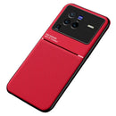 For vivo X80 Pro Classic Tilt Magnetic Phone Case(Red)