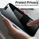 For iPhone 13 Anti-peeping Magnetic Metal Frame Double-sided Tempered Glass Phone Case(Silver)