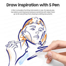 High Sensitivity Stylus Pen For Samsung Galaxy Tab S7/S7+/S7 FE/S8/S8+/S8 Ultra/S9/S9+/S9 Ultra (White)