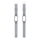 For Fitbit Charge 5 Silicone One Body Armor Watch Band(Gray)