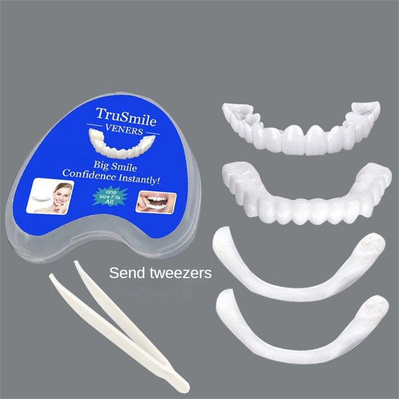 Unique Smile Comfort Fit Flex Cosmetic Denture Snapon Teeth Cosmetic Veneer PREMIUM QUALITY TEETH WITH CASE