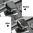 Carbon Fiber Gear Shift Knob Cover Sticker Trim Fit Audi A4 B9 A5 Q7 2017-2020 RHD (RIGHT HAND DRIVE)