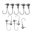 10Pcs Hooks Metal Lead Head Jig Fishing Lures Heads Solid Parts 3.5G & 5G(2 E9O6