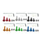 64pcs Motorcycle Sportbike Fairing Bolt Kit Body Fasteners Clip Screws Set