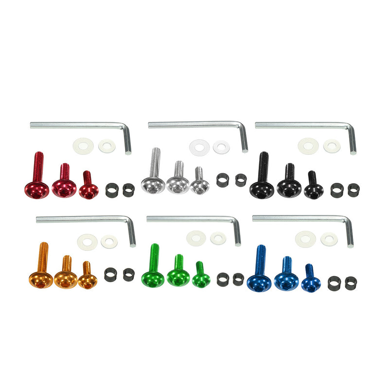 64pcs Motorcycle Sportbike Fairing Bolt Kit Body Fasteners Clip Screws Set