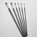 6 Pcs Oil Brush Set Nylon Painting Brush Flat Round Head for Student Drawing