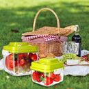Fresh Food Storage Container Vacuum Sealer Food Pack Kitchen Picnic w/ Lids Lot