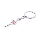 Arrow & "I Love You" Heart & Key Lovers Couple Key Chain Ring Keychain Keyr O1H3