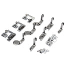 12Pcs Single Needle Sewing Machine Tools Parts Adjustable Bias Tape Binder Rolled Hemmers