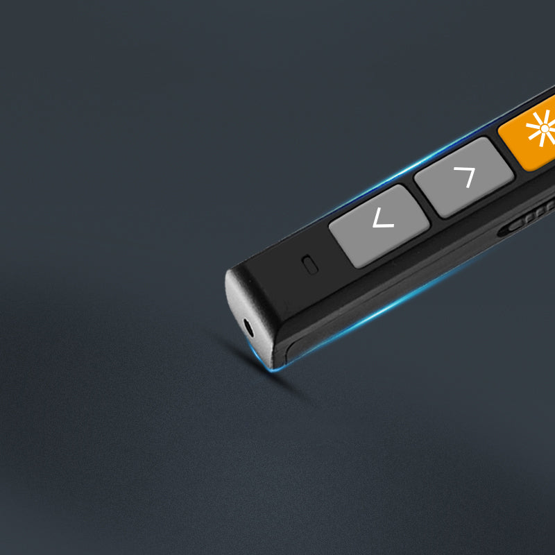 Vesine VP152 Rechargeable Wireless Presenter Laser Flip Pen PPT Laser Page Pen Clicker Presentation Pen USB Remote Control Supports Hyperlink Function