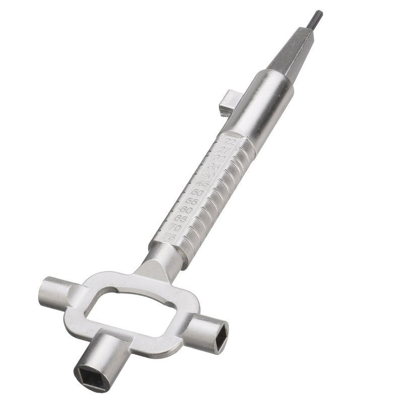 Sliver Locksmith Tool Multi Purpose Cylinder Gauge Cam Turner Spindle Turner