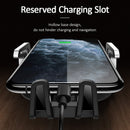 USAMS 10W Wireless Charger Infrared Smart Sensor Air Vent Dashboard Car Phone Holder Car Mount for 4.5-6.0 Inch Smart Phone for iPhone 11