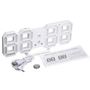 Large Modern Digital Led Skeleton Wall Clock Timer 24/12 Hour Display 3D Gife