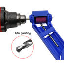 Drillpro Portable Corundum Grinding Wheel Drill Bit Sharpener for Electric Drill with Extra Stone