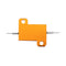 20pcs RX24 25W 8R 8RJ Metal Aluminum Case High Power Resistor Golden Metal Shell Case Heatsink Resistance Resistor