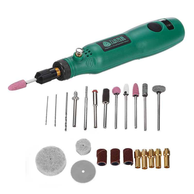 3.7V 20W 15000RPM Li-ion Mini Engraving Pen Electric Engraver Carve Wood Chisel Carving Tools for Wood Glass Jewelery Tools