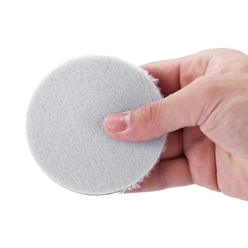 2Pcs 2/3/4/5/6/7 Inch Woolen Polishing Pad Disc for Detail Polishing