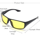 Suleve G01 Unisex Night Driving Glasses Anti Glare Night Vision Driver Safety UV Protection Sunglasses