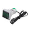 Mini Crystal Film Square LED Digital Thermometer Signal Light AC 50-380V 220V Temperature Meter Indicator Range -20-200 with 1m Sensor