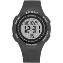 SYNOKE 9616 EL Display Silicone Strap Sport Watch 3ATM Waterproof Alarm Student Digital Watch