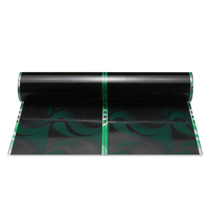 80cm 0.5M/1M/2M/3M 220V Far Infrared Floor Heating Film Crystal Carbon Fiber Vinyl Film Underfloor Heating