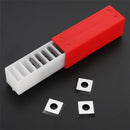 10pc Square Carbide Insert 4-Edge 15x15x5mm For Lathe Wood Turning Blades Tool W/Box