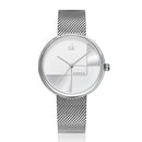 SHENGKE SK  K0105L Geometric Line Simple Needle Dial Women Full Steel Ladies Dress Luxury Quartz Watch