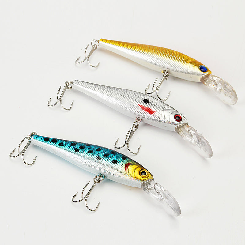 ZANLURE 7Pcs/Set 10cm 9.4g Dive Minnow Fishing Lure Bass Crank Bait Rattle Lure Tackle