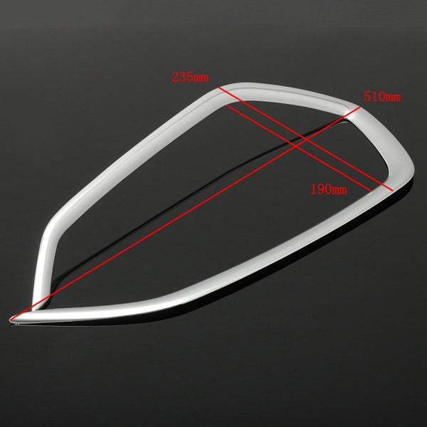 2pcs Chrome Front Fog Light Trim Decoration Cover For Hyundai Tucson 2015 2016