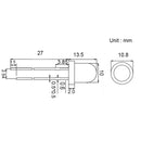 50pcs 10mm Red LED Diode Water Clear 20mA 2V 620-625nm Round Through Hole Light Emitting Lamp