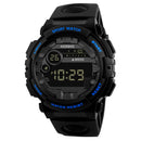 HONHX 62X-66F Fashion Luminous Display Alarm Clock Sport Style Men Digital Watch