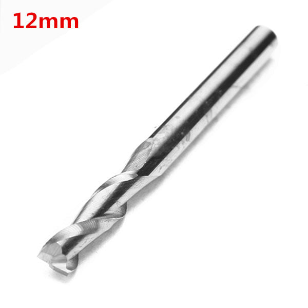 3.175mm 12mm Carbide CNC 2 Flute Spiral Bit End Mill Router CNC Cutting Tool