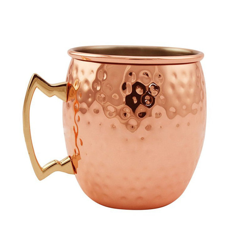 Stainless Steel Copper Plated Moscow Mule Mug 18oz Cocktails Iced Tea rinking Cup