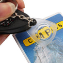 4 in 1 Emergency Survival Tool - Mini Portable Thermometer Compass Whistle