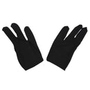 5 x 3 Fingers Gloves for Cue Billiards Snooker, Black A9Z8