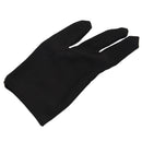 5 x 3 Fingers Gloves for Cue Billiards Snooker, Black A9Z8