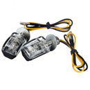 4Pcs Amber LED Mini Motorcycle Blinker Indicator Turn Lights