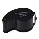 40x 25mm Eyes Optical Glass Loupe Magnifier Magnifying LED Light I8L5