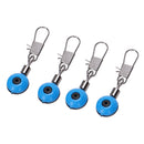 Blue Fishing Line to Hook Swivels Shank Clip Connector