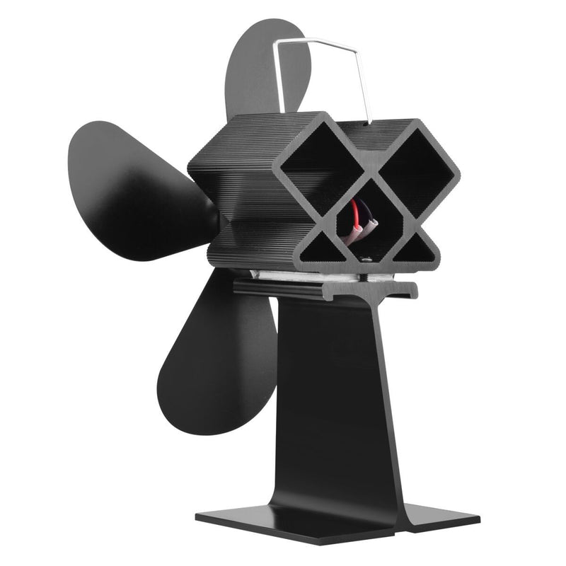 4 Blades Heat Powered Wood Stove Fan 203CFM Eco Fan For Wood Stoves Home Fireplace Fan Efficient Heat Distribution Home Tools