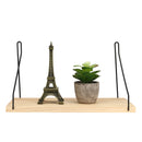 Wall Shelf Wood Iron Hanging Holder Storage Wall Mount Rack Home Display Decorations