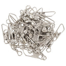 Grey Fishing Line to Hook Clip Swivels Connector 30PCS