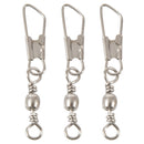 Grey Fishing Line to Hook Clip Swivels Connector 30PCS