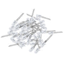 50 Pcs 5mm Diameter Round Head Red Light LED Lamp Emitting Diodes P9G8