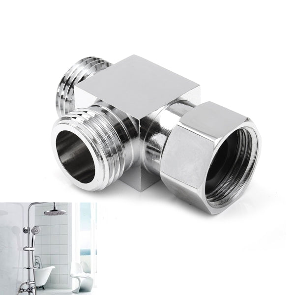 3 Way G 1/2'' Brass Shower Diverter Valve Angle Valve T-adapter Bathroom