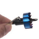 Drillpro 5Pcs 16-30mm HSS Blue Nano Coating Tooth Hole Saw Cutter Drill Bit Set for Metal Sheet